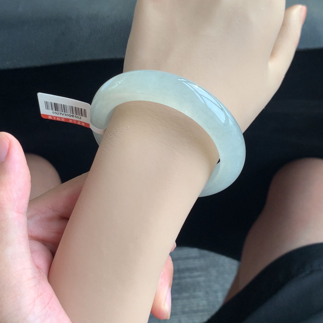 翡翠未镶嵌手镯44号53