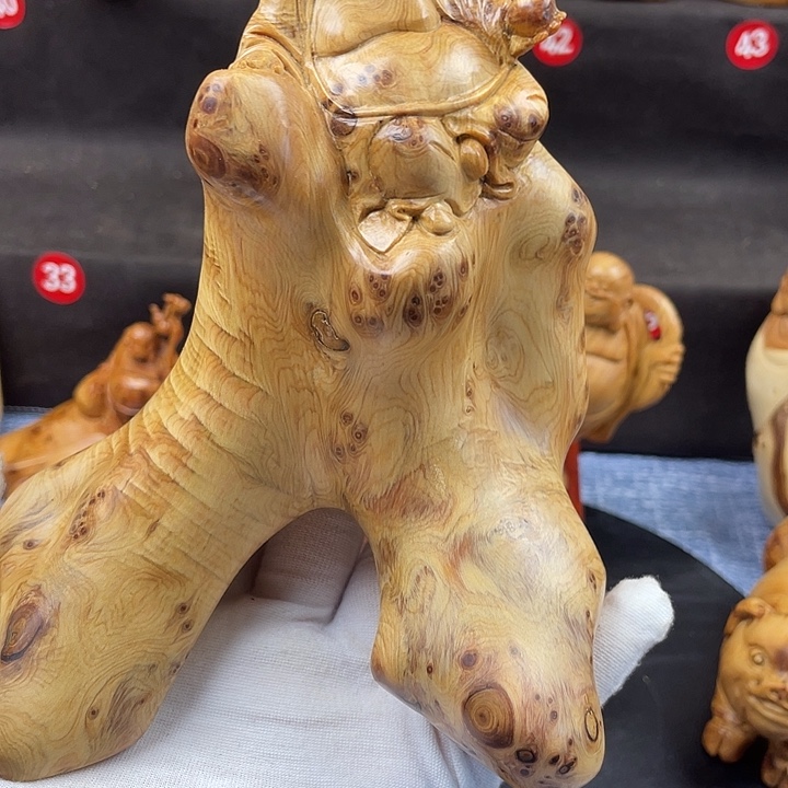 池***仔柏木（崖柏）米勒摆件