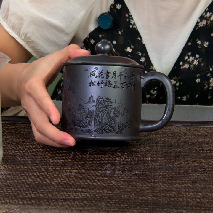 茶杯紫砂高货放漏