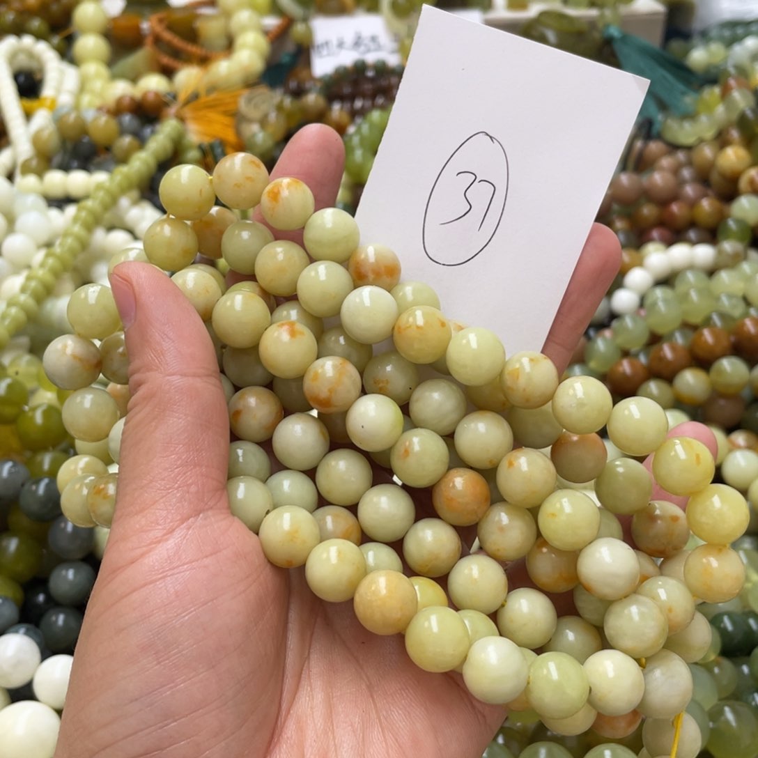 蛇纹石玉手链未镶嵌