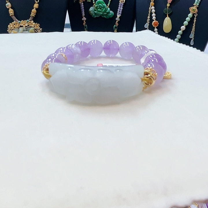 翡翠手链未镶嵌翡翠手牌