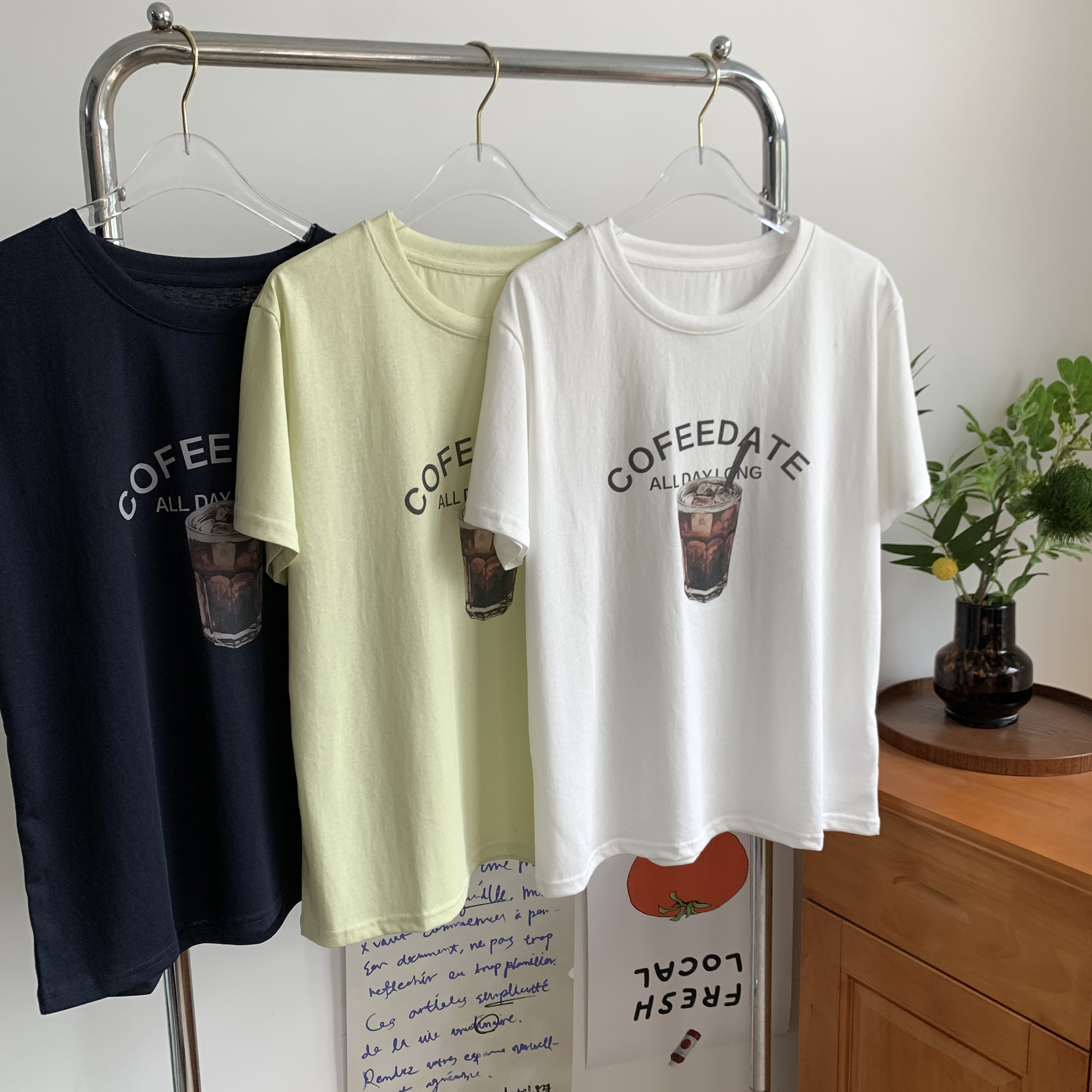 【冰美式T恤】印花夏日雪花棉T恤