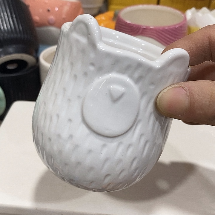 陶盆有孔 瑕疵针孔漏釉介意勿拍口 6高9