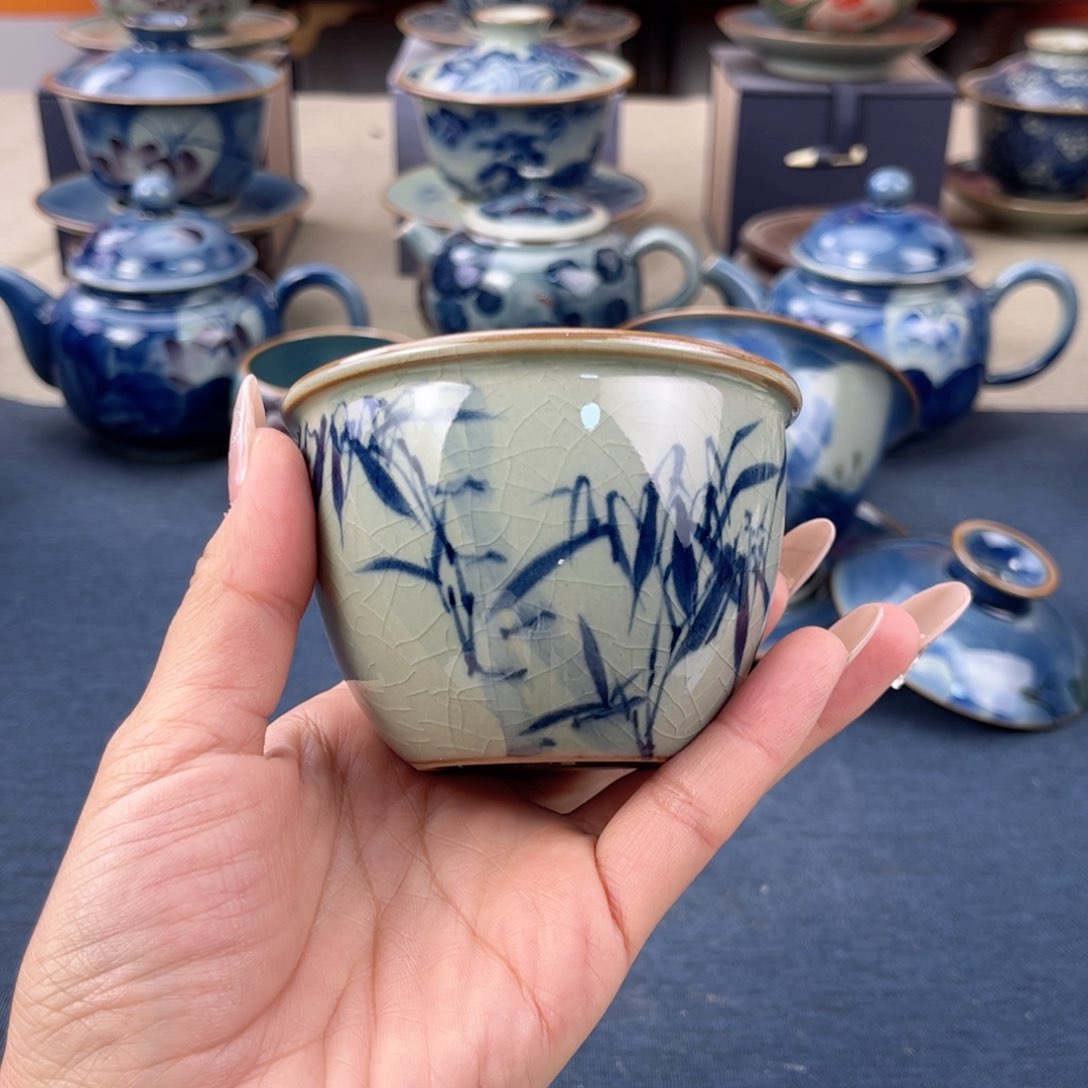 杯景德镇手绘手工茶具