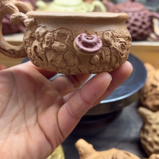 紫砂茶案全手工制作