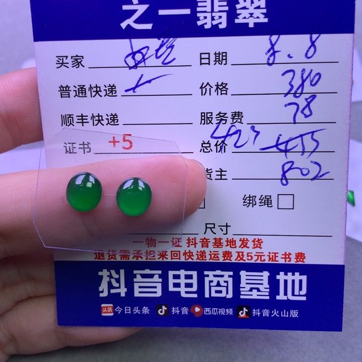翡翠未镶嵌颈饰玩****e