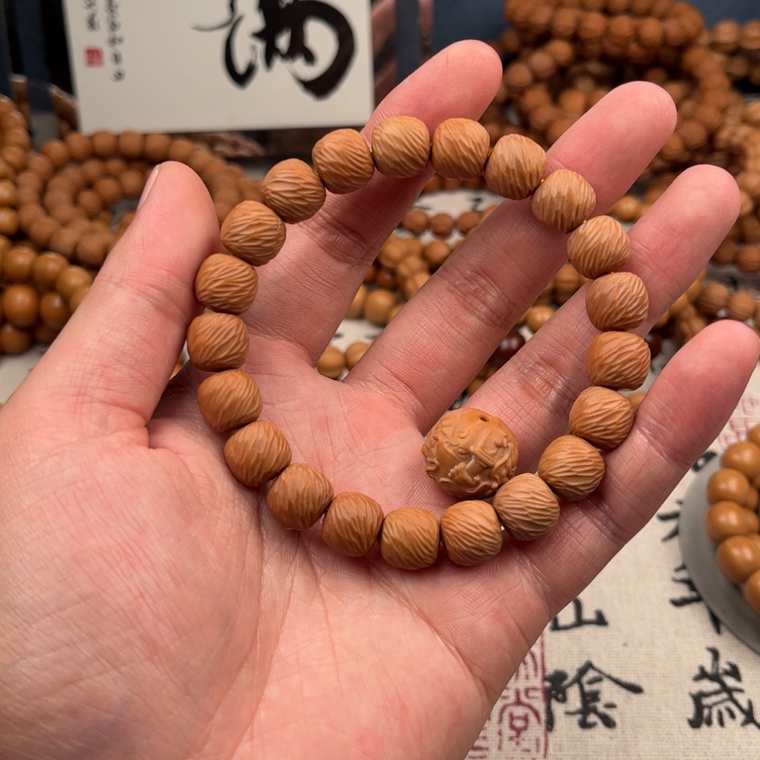 猴头核桃手串全品泛油云锦