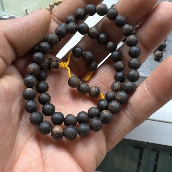 手串沉香棋楠圆珠沉水0.6手串一条