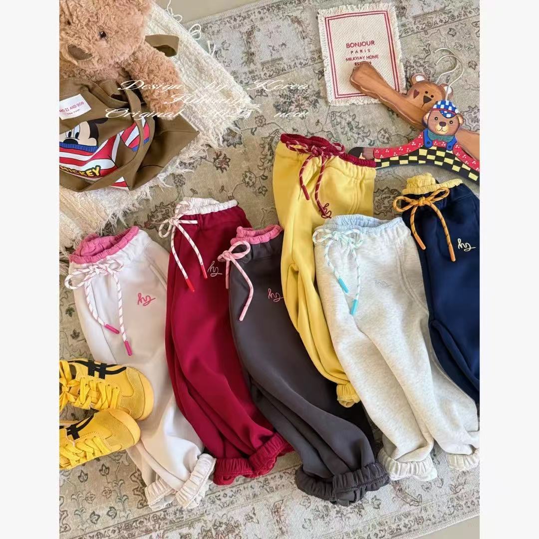 儿童卫裤2025春秋装新款女童秋季外穿百搭长裤女孩洋气秋装休闲裤