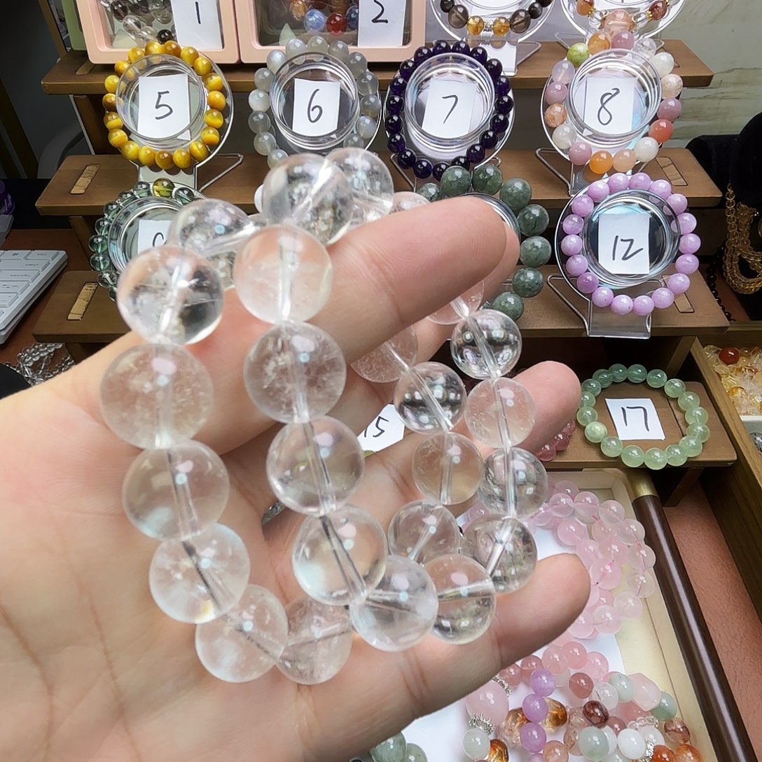 未镶嵌水晶手链天然白水晶