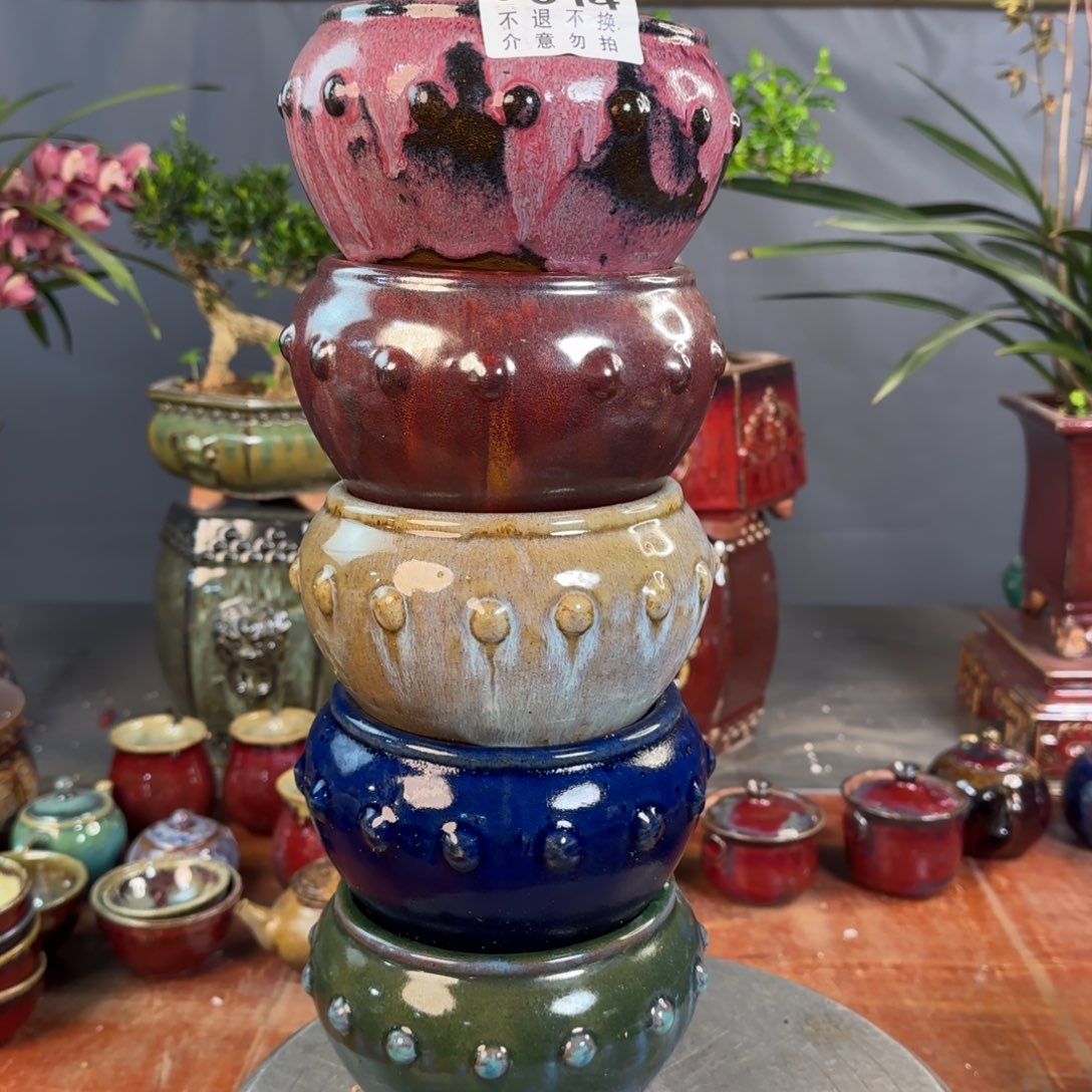 紫泥花盆汝*014            