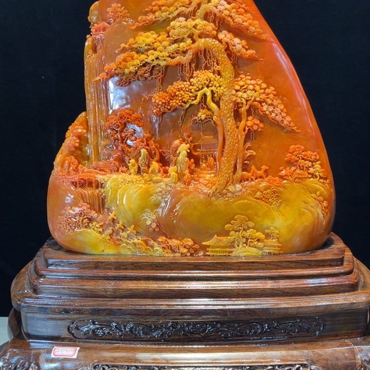 寿山石浙****华寿山石和石头