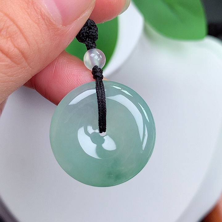 颈饰未镶嵌翡翠平安扣 24.2x5.3mm