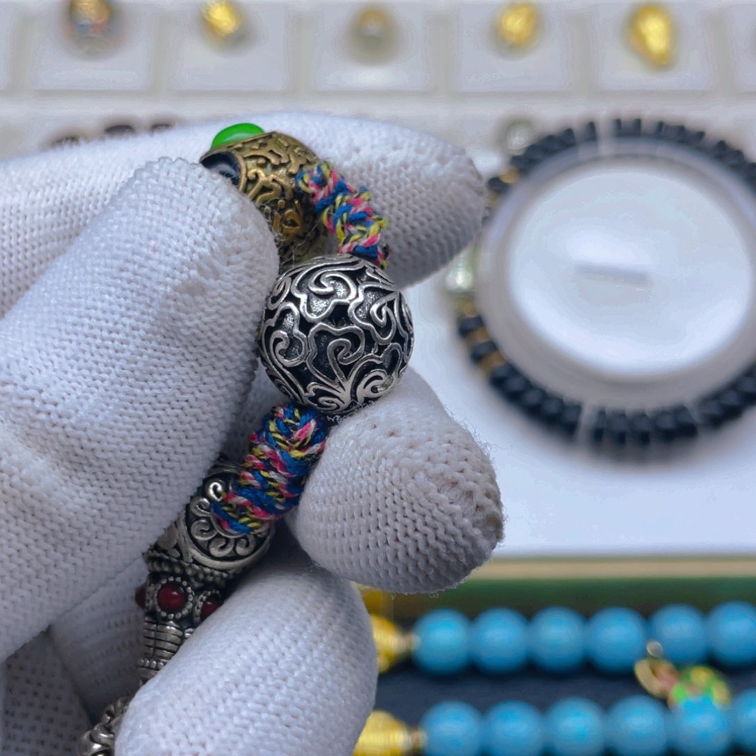 铜合金祥云珠子8888