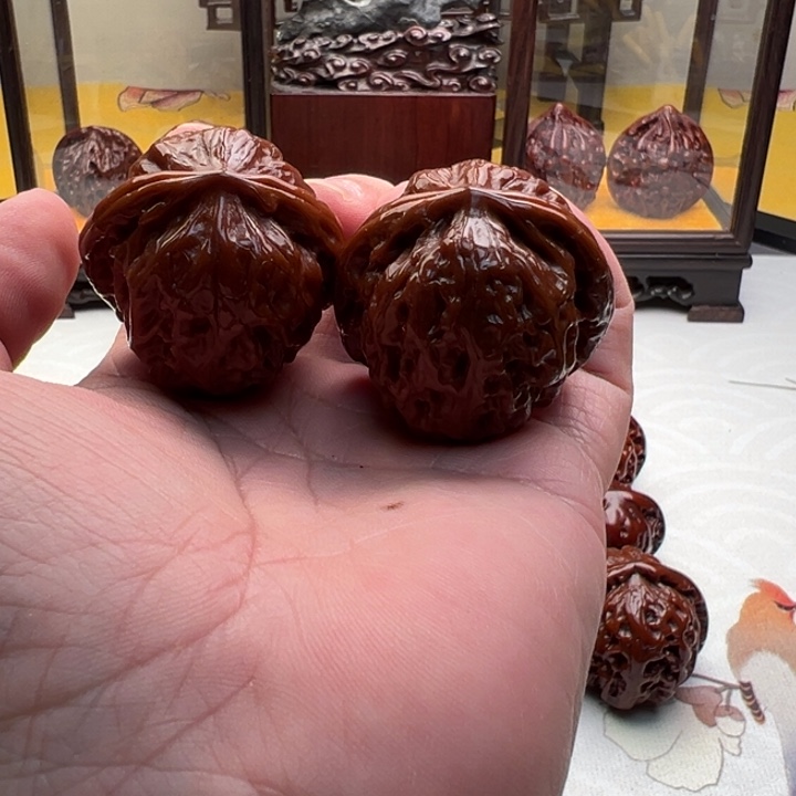 文玩核桃吊坠晨*野狼狮子头