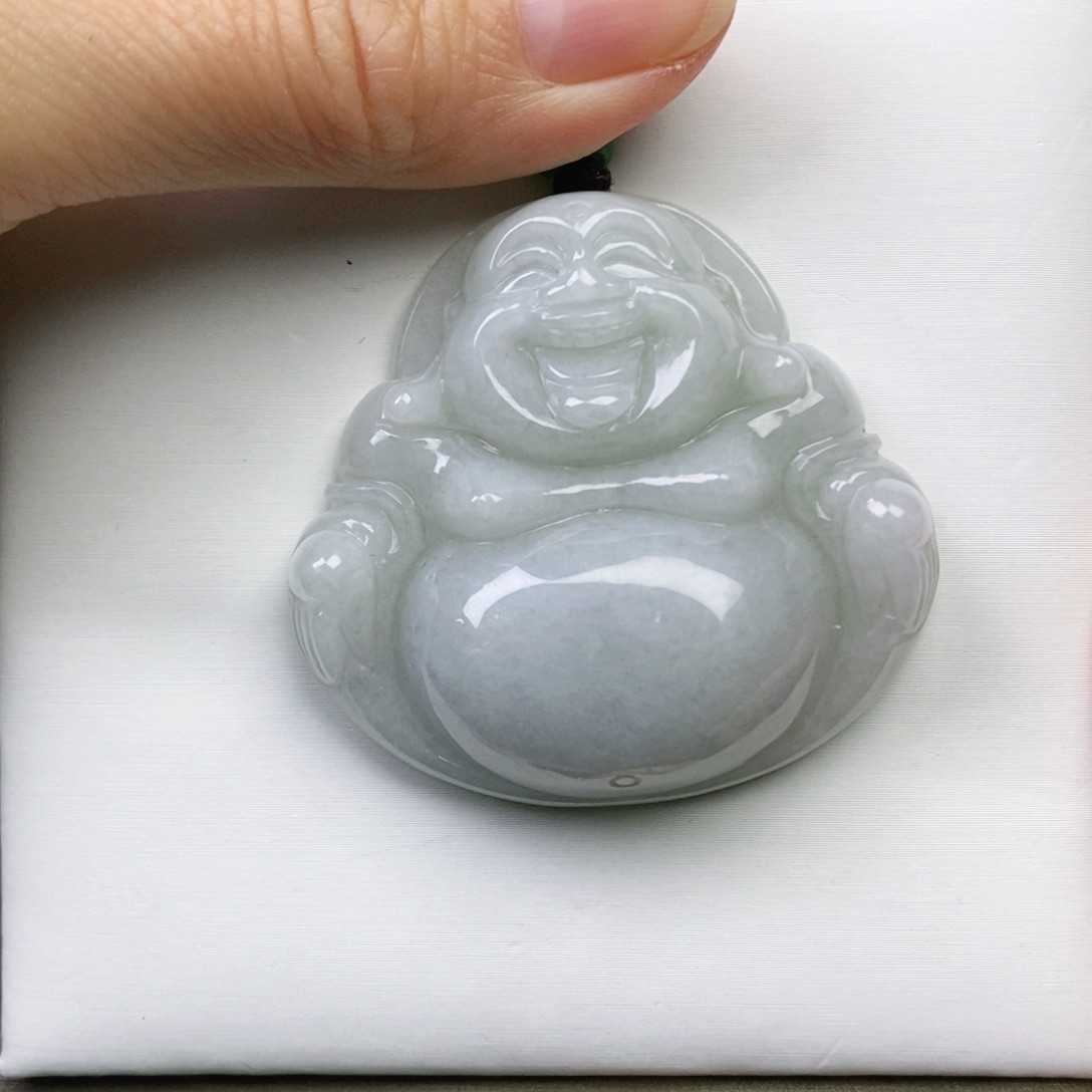 翡翠颈饰未镶嵌空*佛公