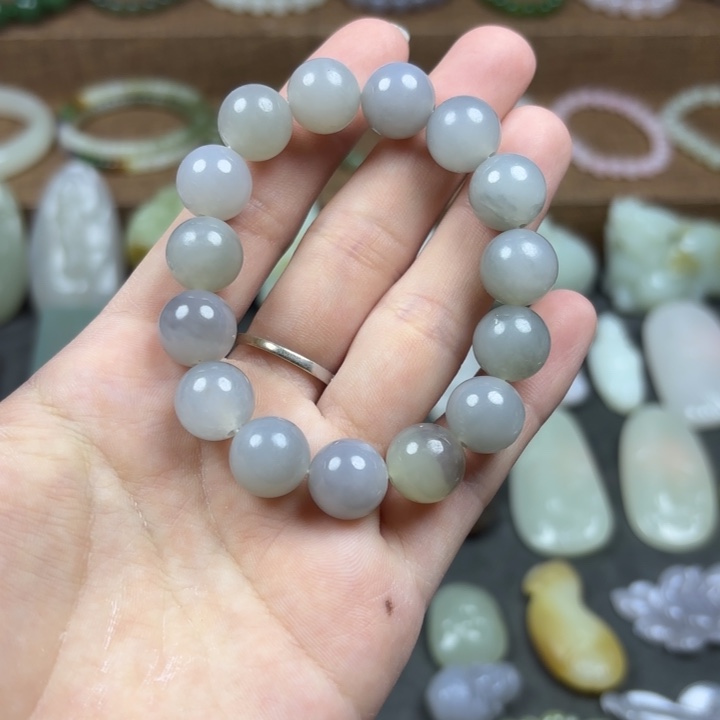 和田玉手串未镶嵌和田玉手串卡12