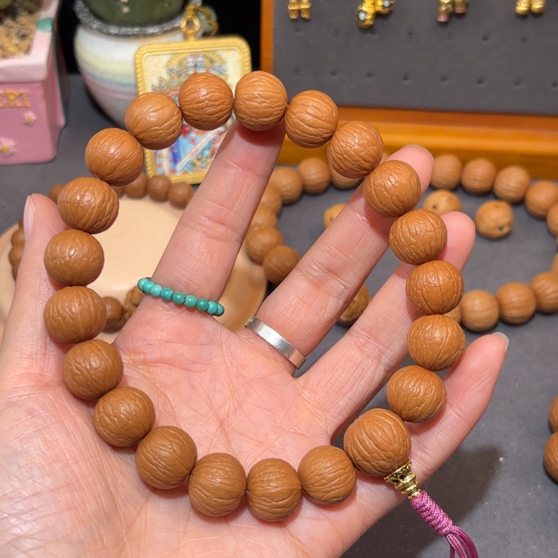 猴头核桃吊坠聚宝盆三维同尺精品手持