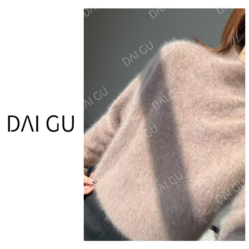 【香槟卡其】东大门订单！不补！加厚羊绒拉绒气质保暖毛衣女B3782