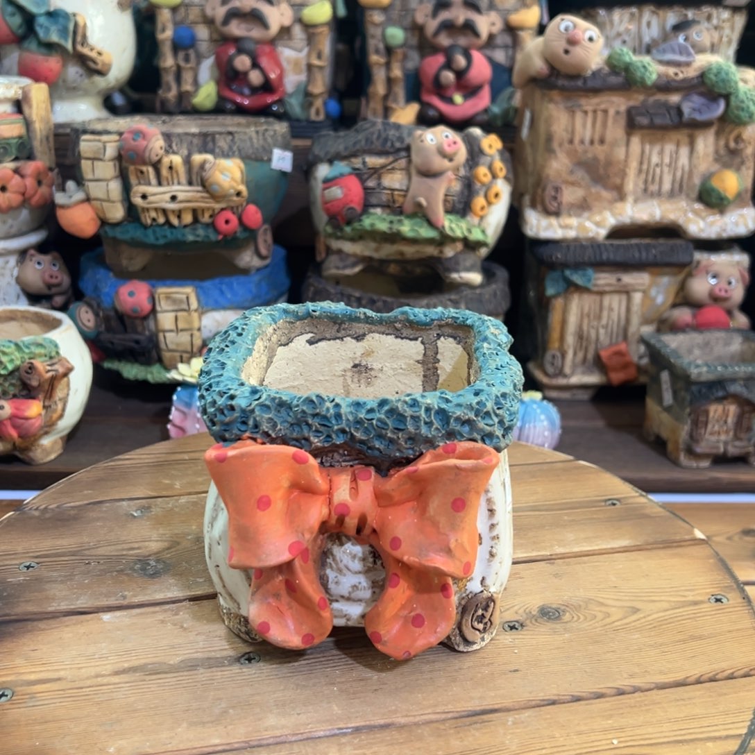 红陶嘻哈多肉花盆