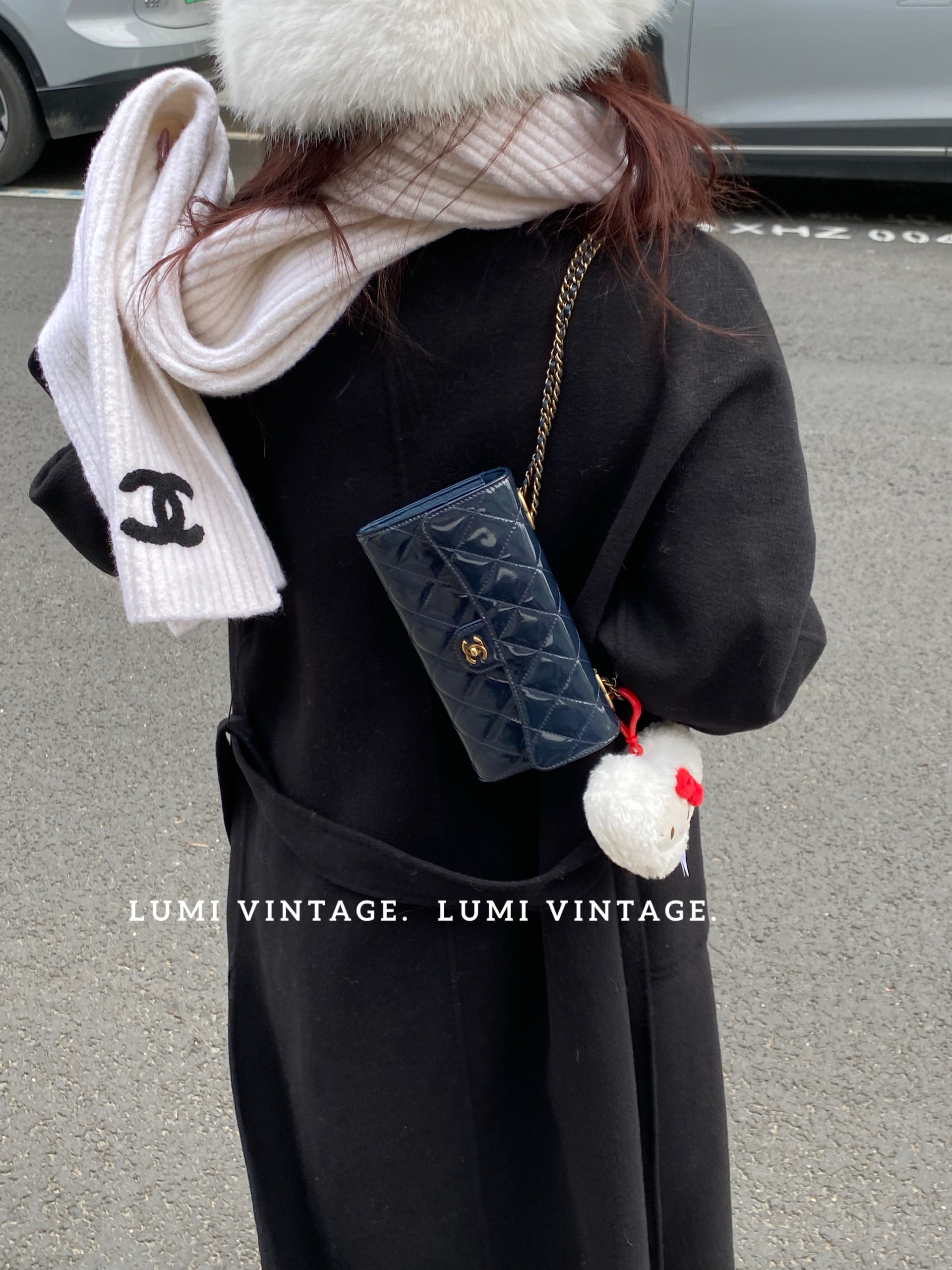 95新 Chanel/香奈儿 漆皮蓝色woc单肩包56288996