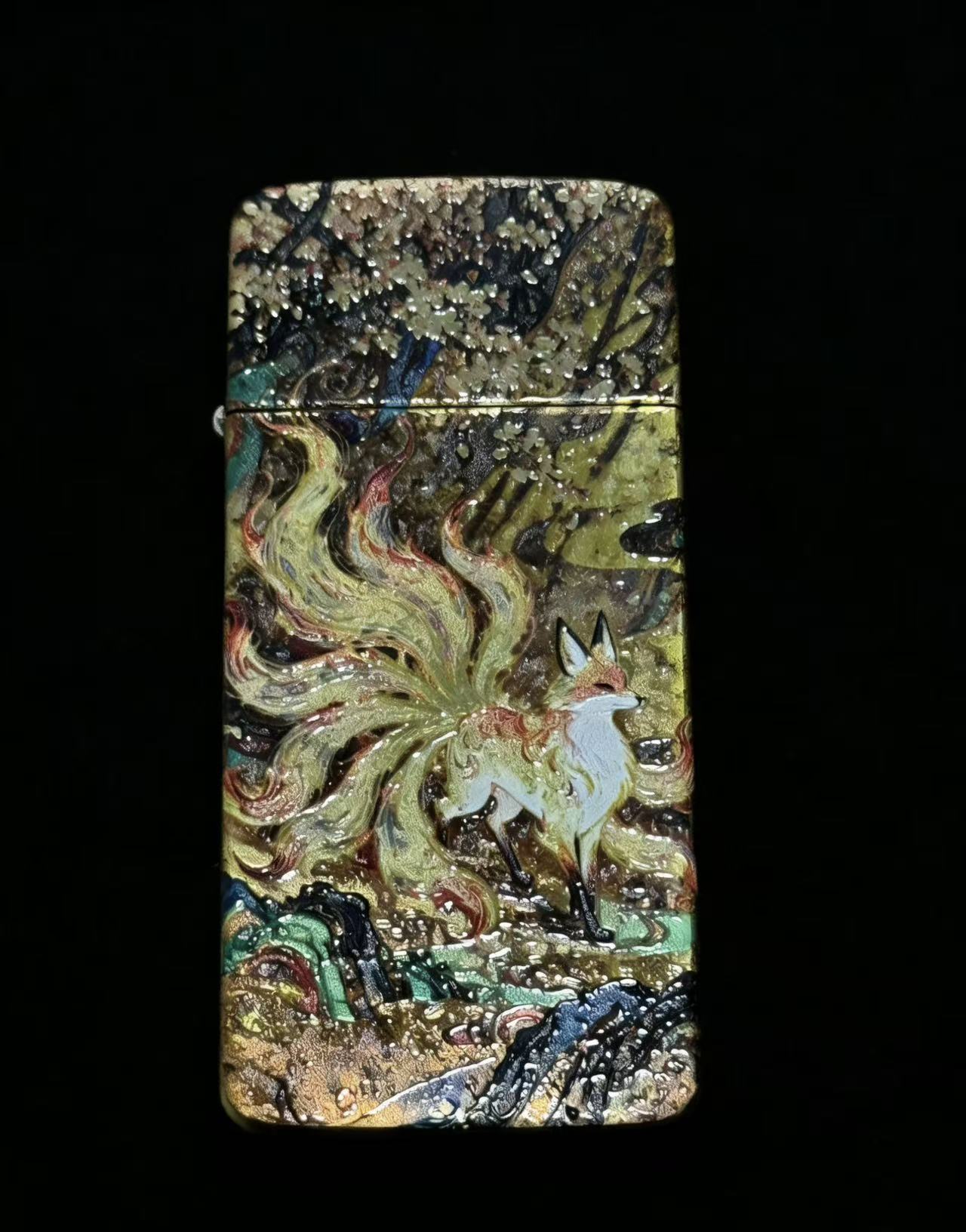 超薄九尾打火机【全新机无油】