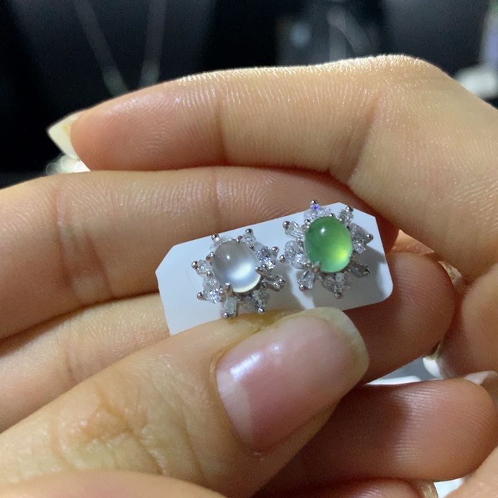 翡翠银S925镶嵌戒指