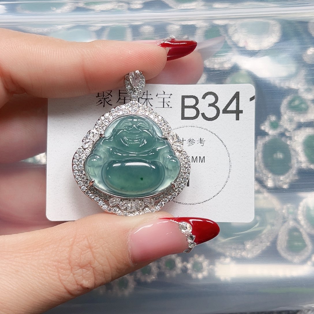 翡翠颈饰未镶嵌翡翠34