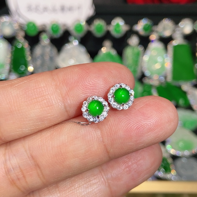 【闪购商品】未镶嵌翡翠耳饰天然翡翠