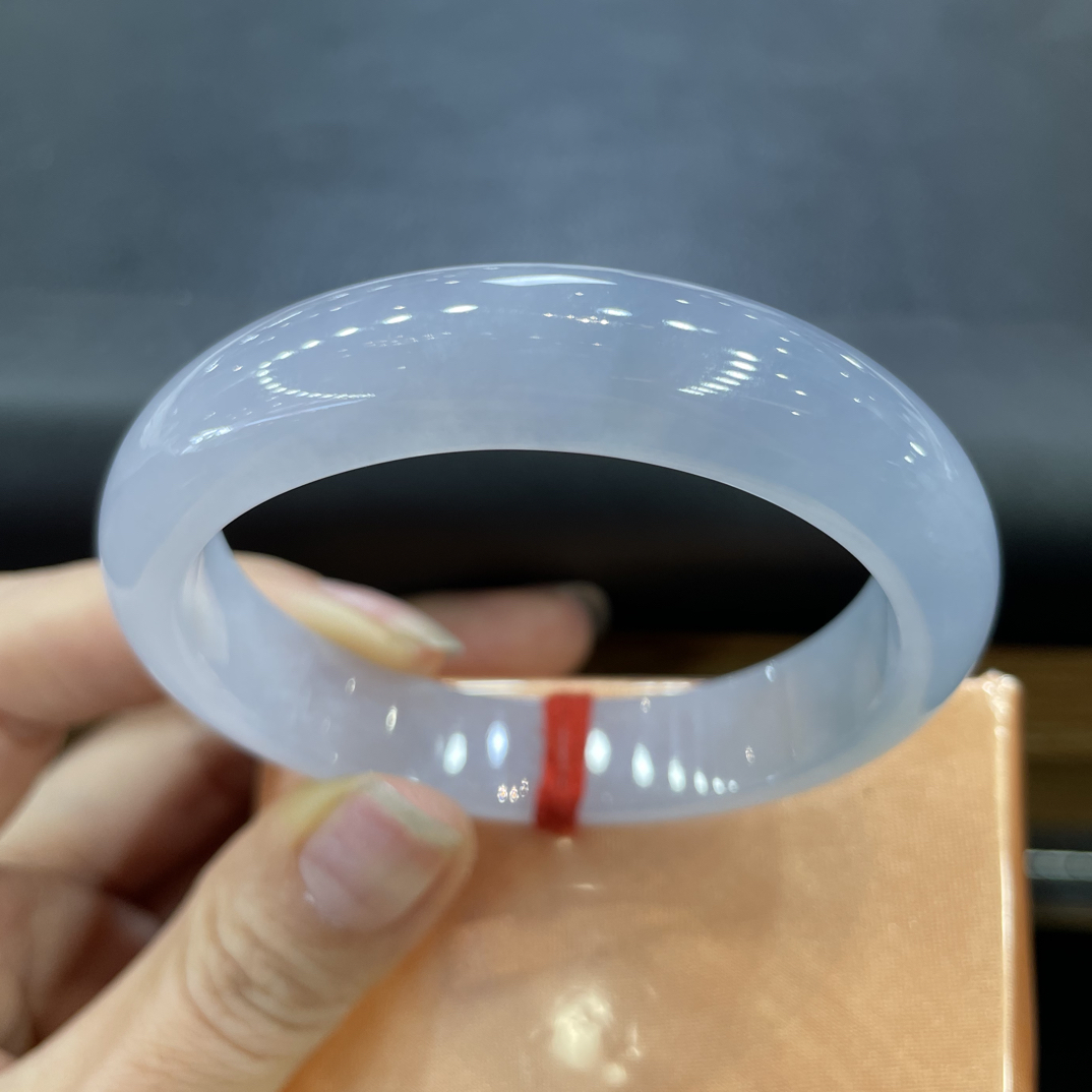 力推完美蓝紫贵妃54圈天然缅甸翡翠a货