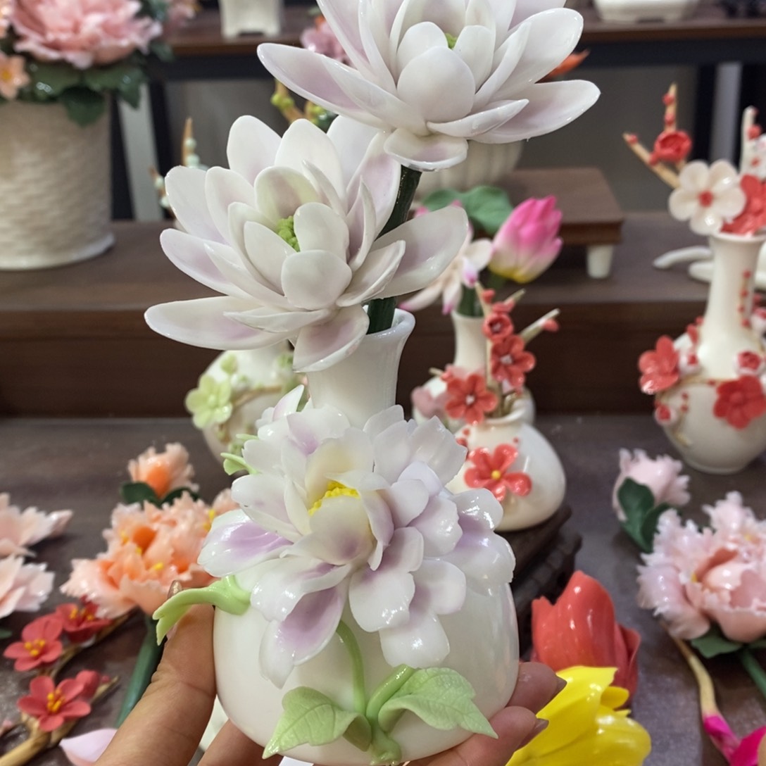 瓷片陶瓷工艺品摆件