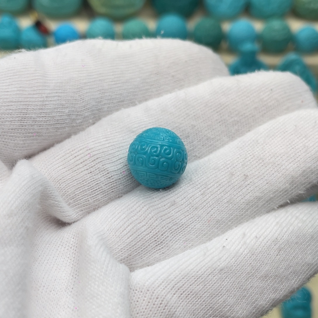 ༺***༻绿松石未镶嵌颈饰卡12