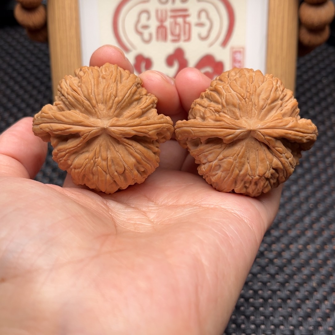 吊坠文玩核桃闷白45尺全品