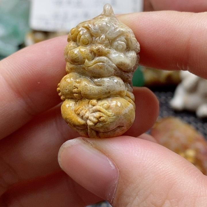 硅化珊瑚（珊瑚玉）颈饰未镶嵌