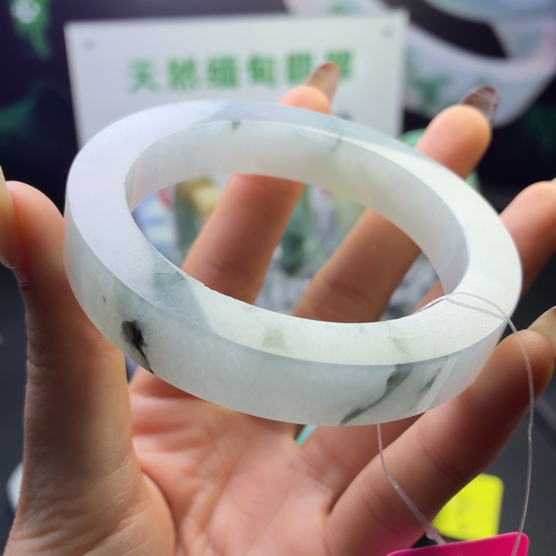 定制翡翠未镶嵌正圈冰飘花