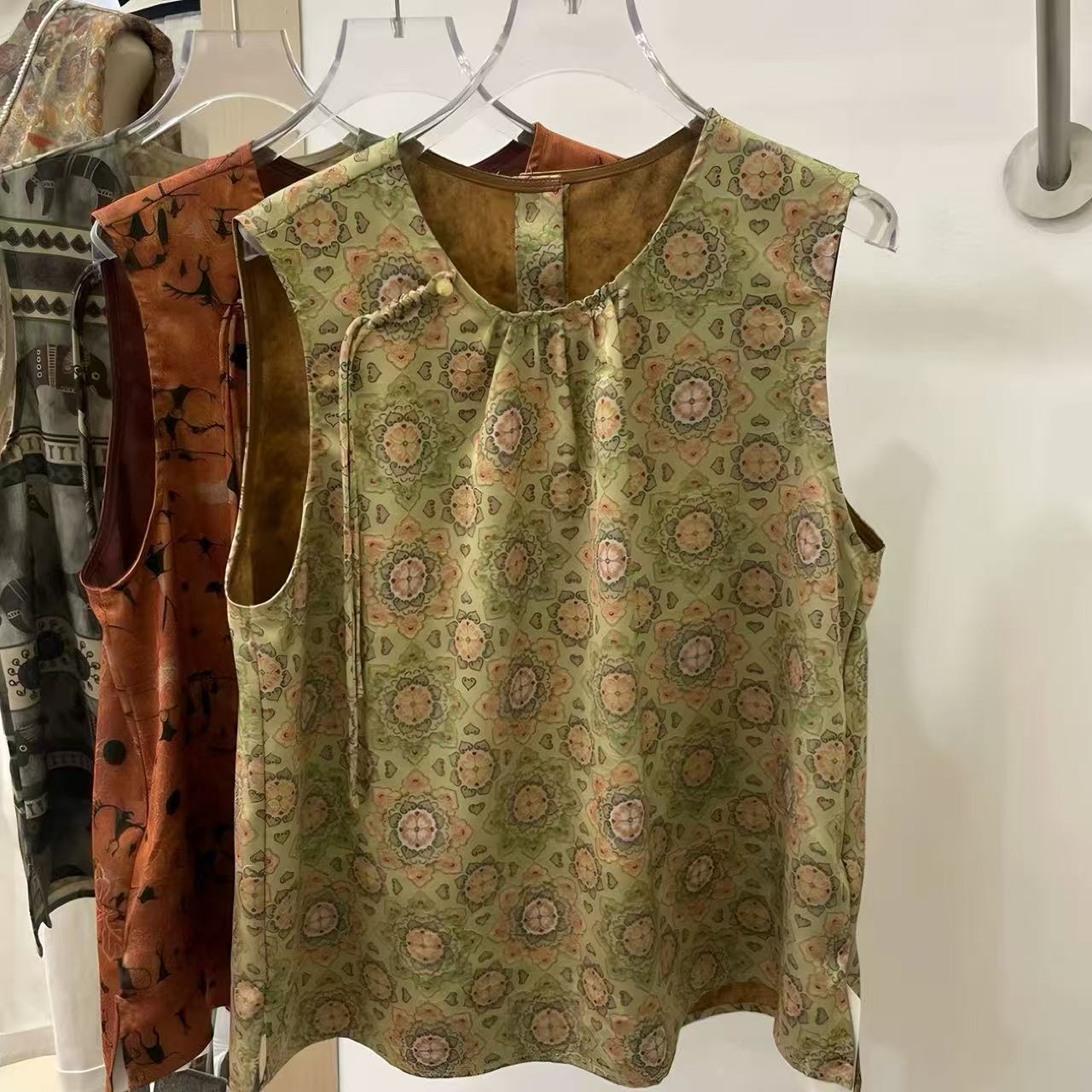 （18056国风衬衫 ）新中式盘扣无袖衬衫61