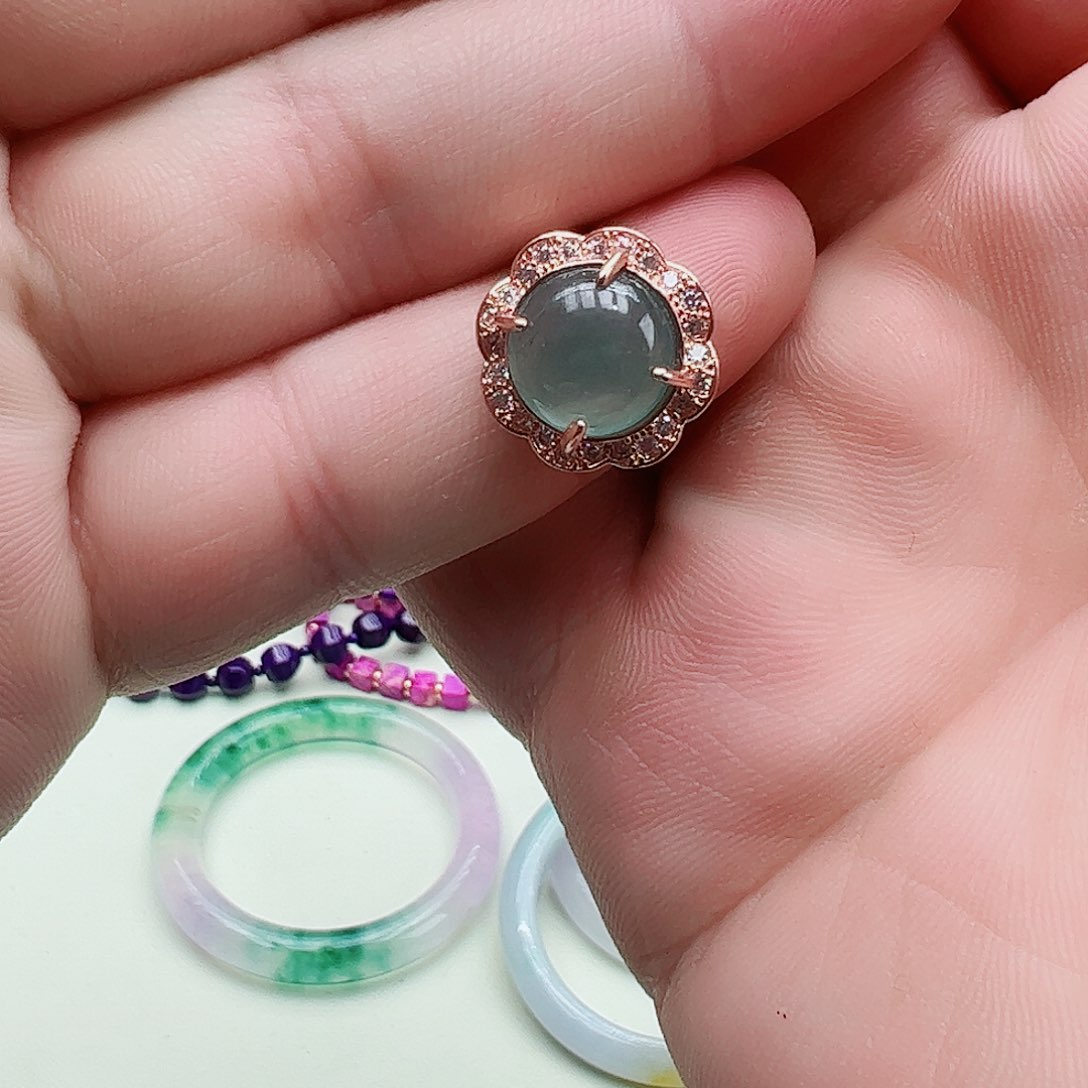 翡翠吊坠(赠链)银S925镶嵌