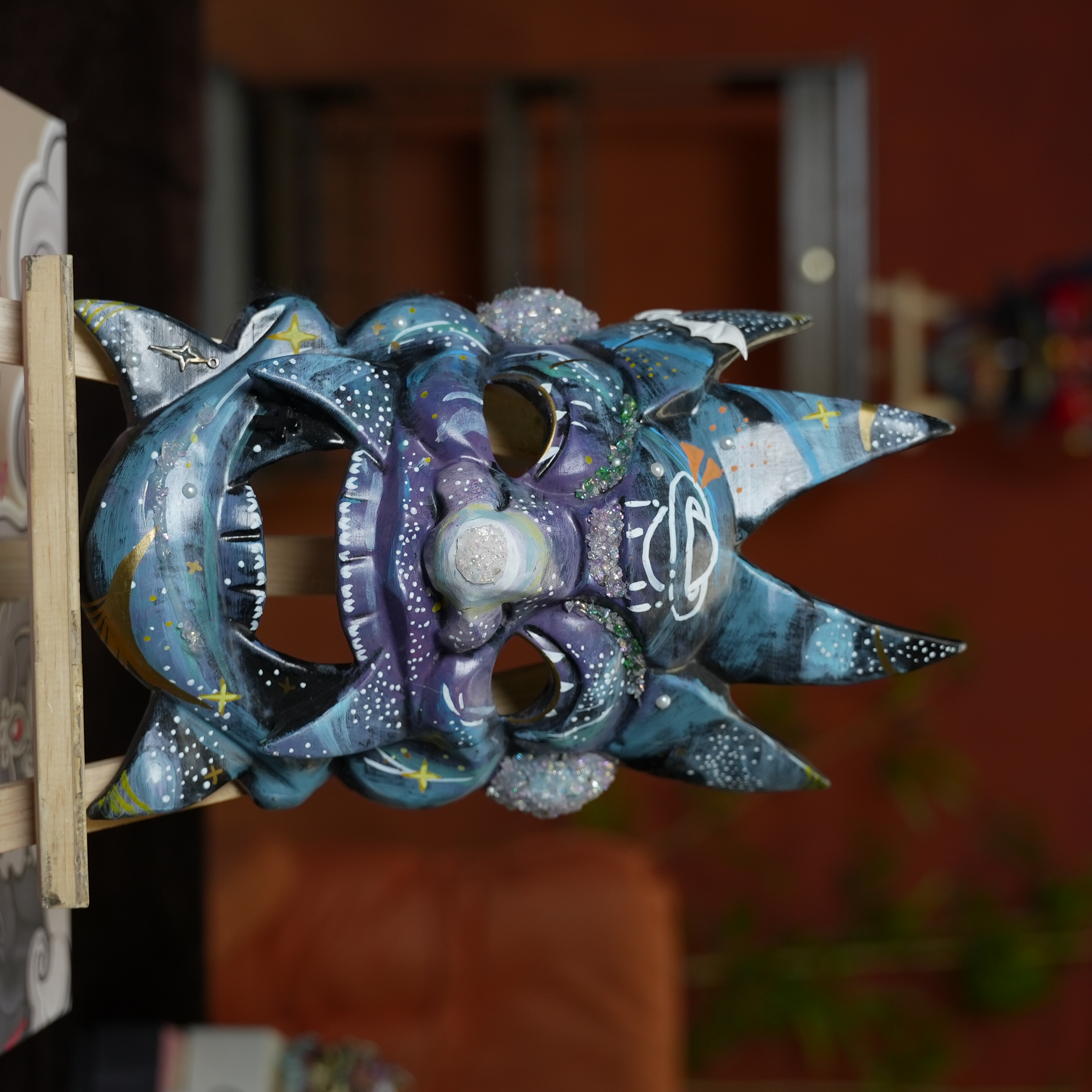 傩者戏面l传统手绘非遗傩戏面具舞台表演星慕面具282*174mm