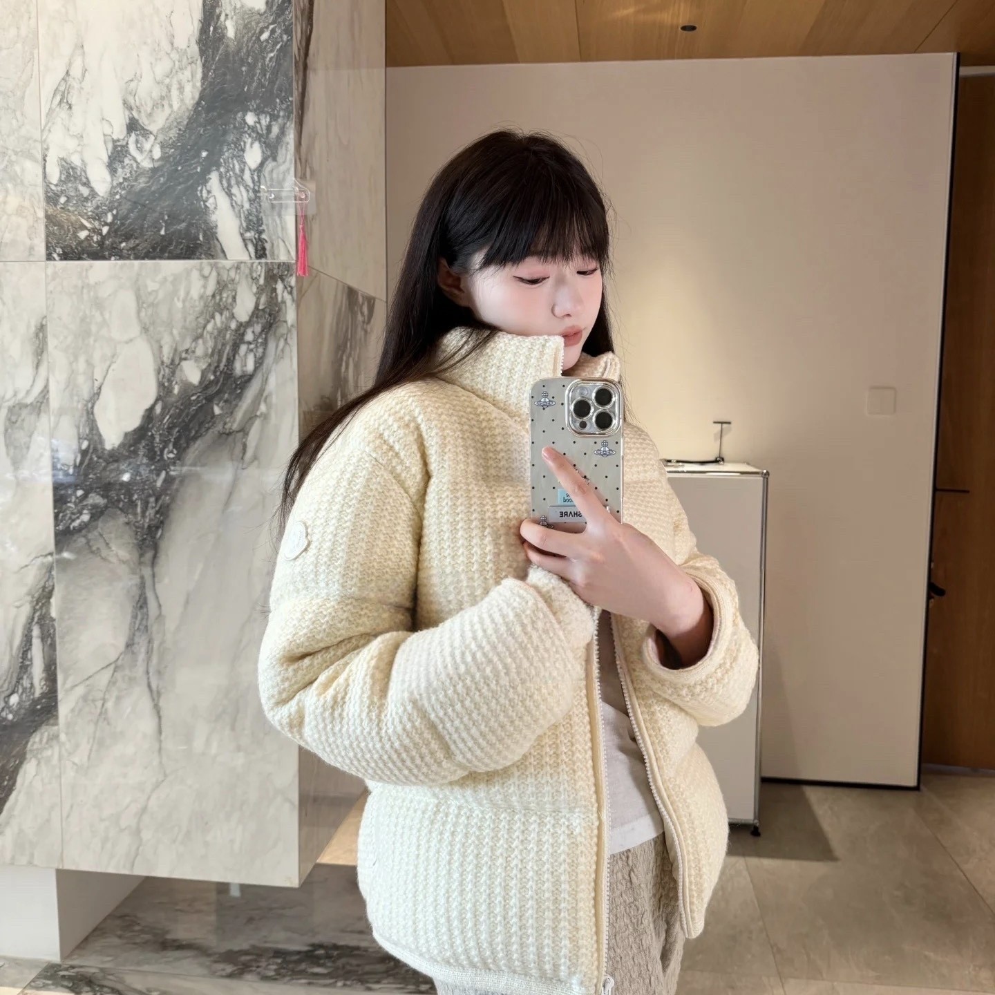 未使用 MONCLER 002494 Cardlgan系列24款纯色立领羽绒服 S码 