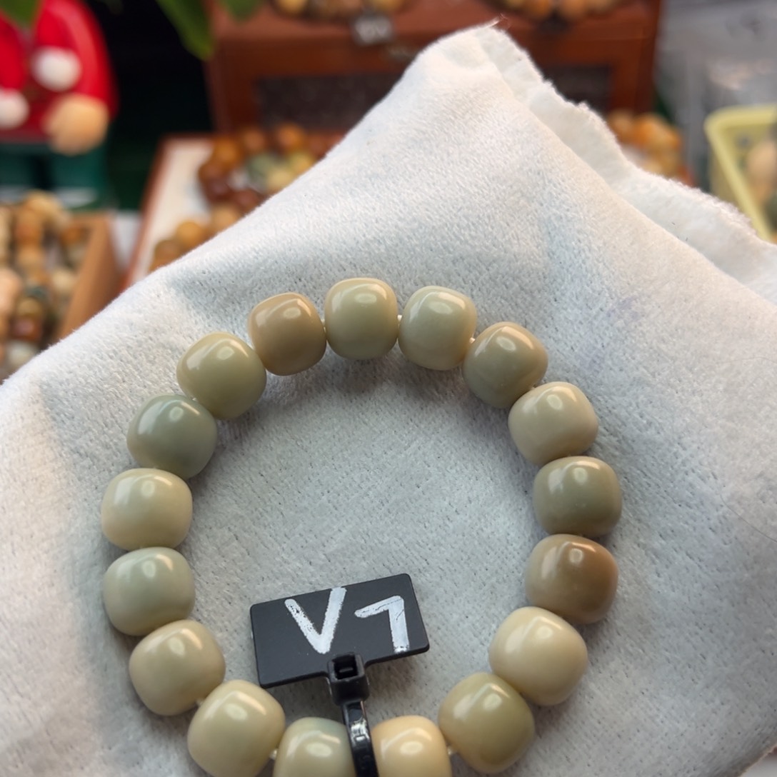 菩提根/象牙果手串卡13桶珠微瑕7