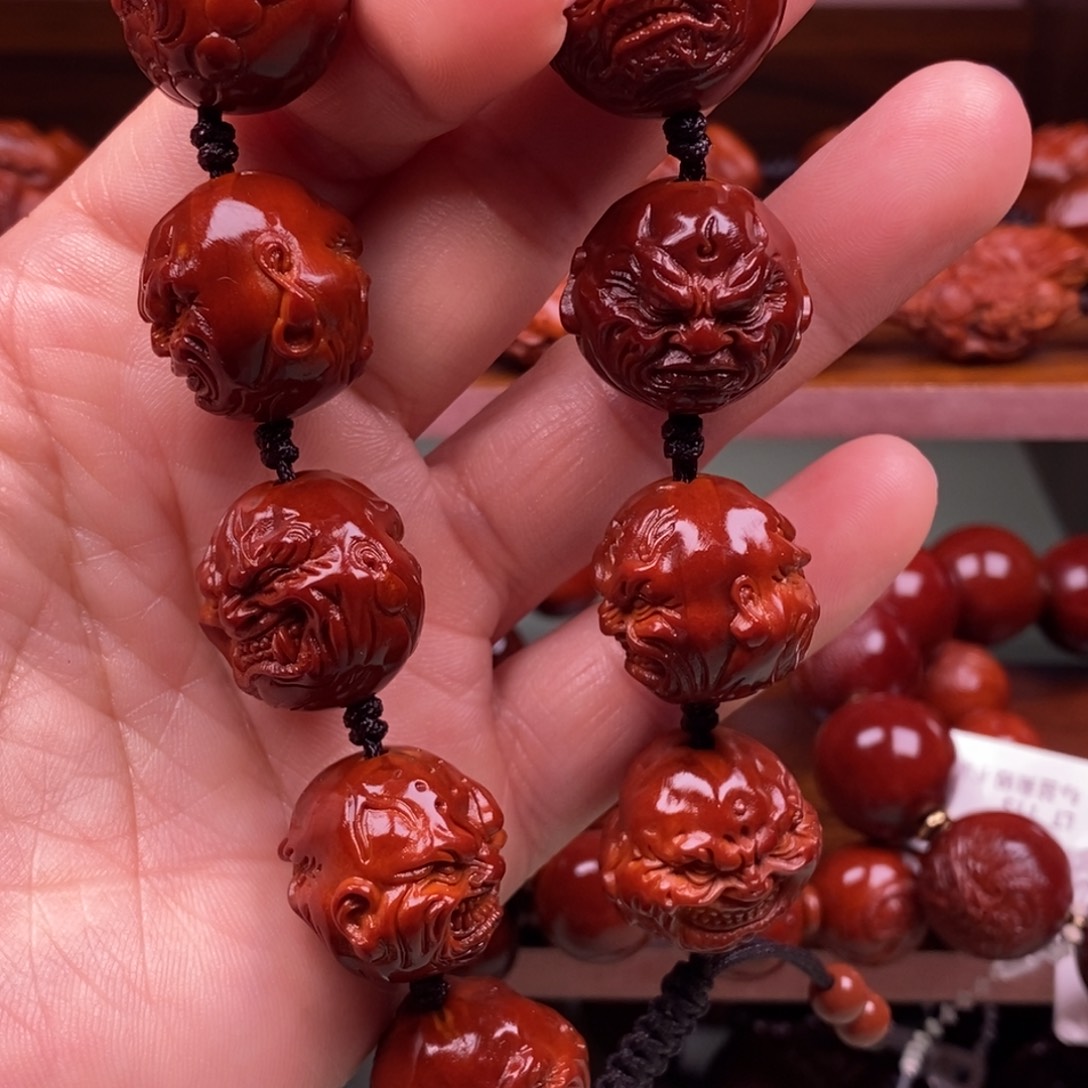 冒***鱼木质橄榄核回血直播间