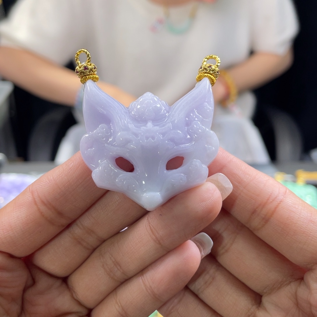 翡翠未镶嵌颈饰代编织