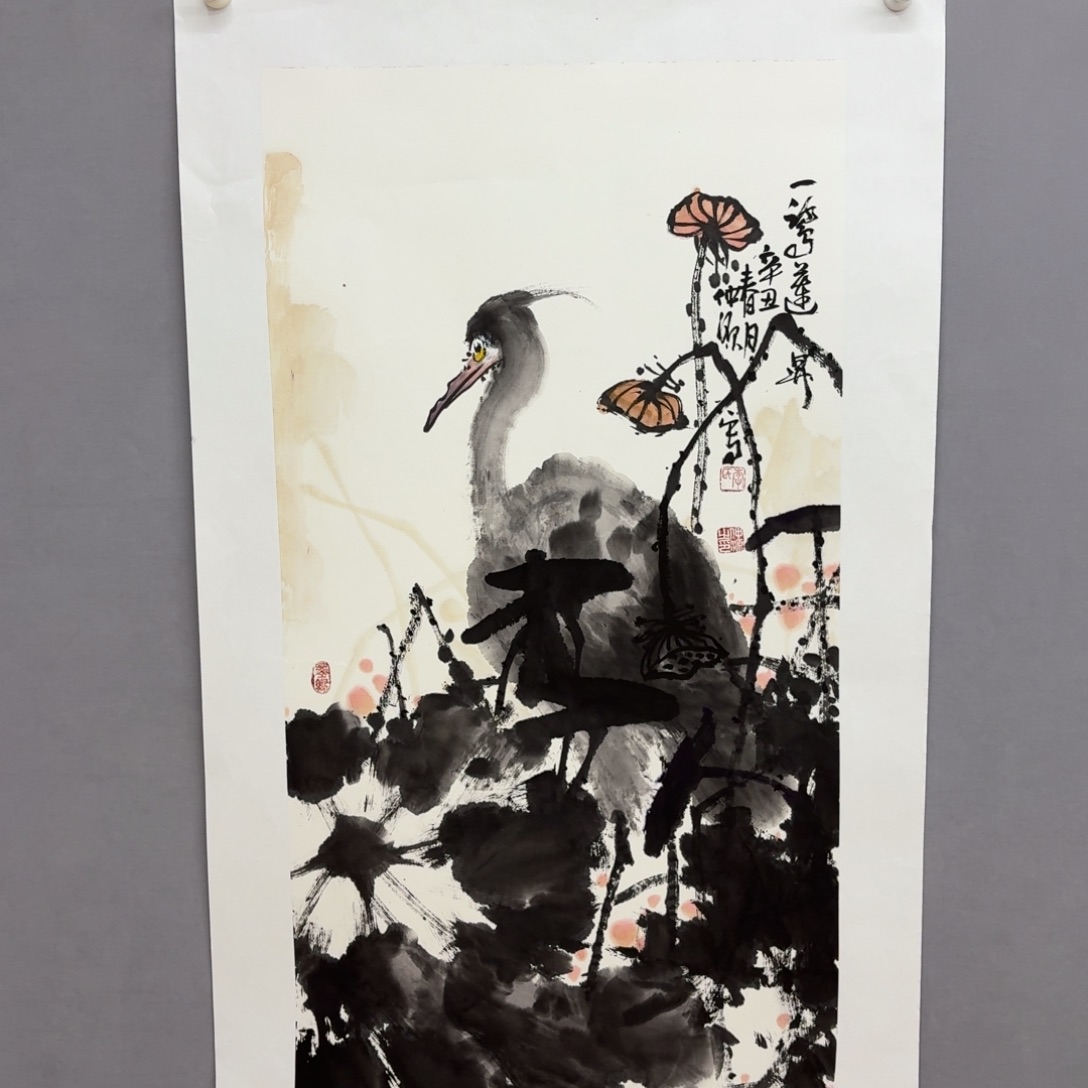 国画艺术家真人手绘