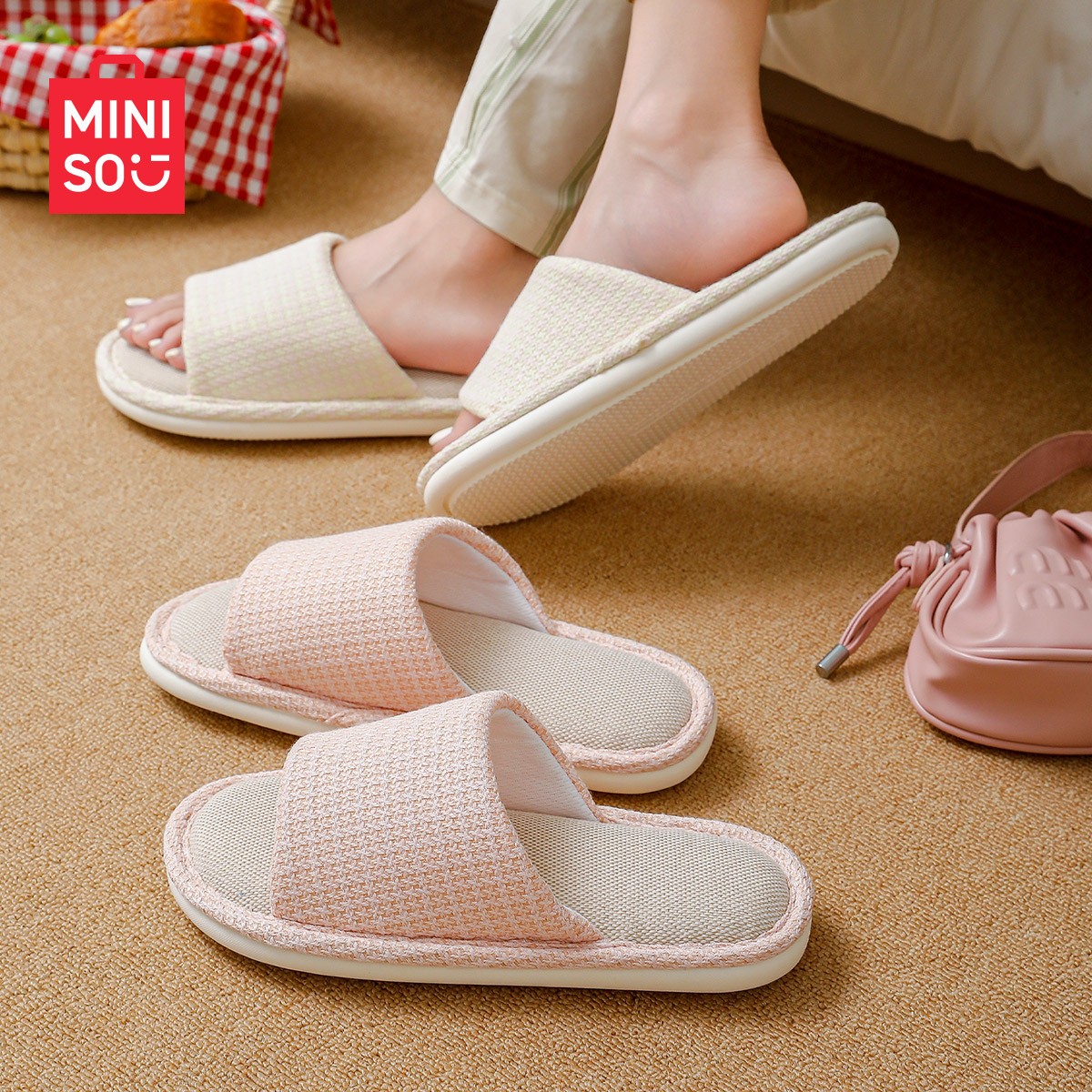 MINISO/名创优品2025新款爆款拖鞋四季拖简约网红ins防滑地板拖
