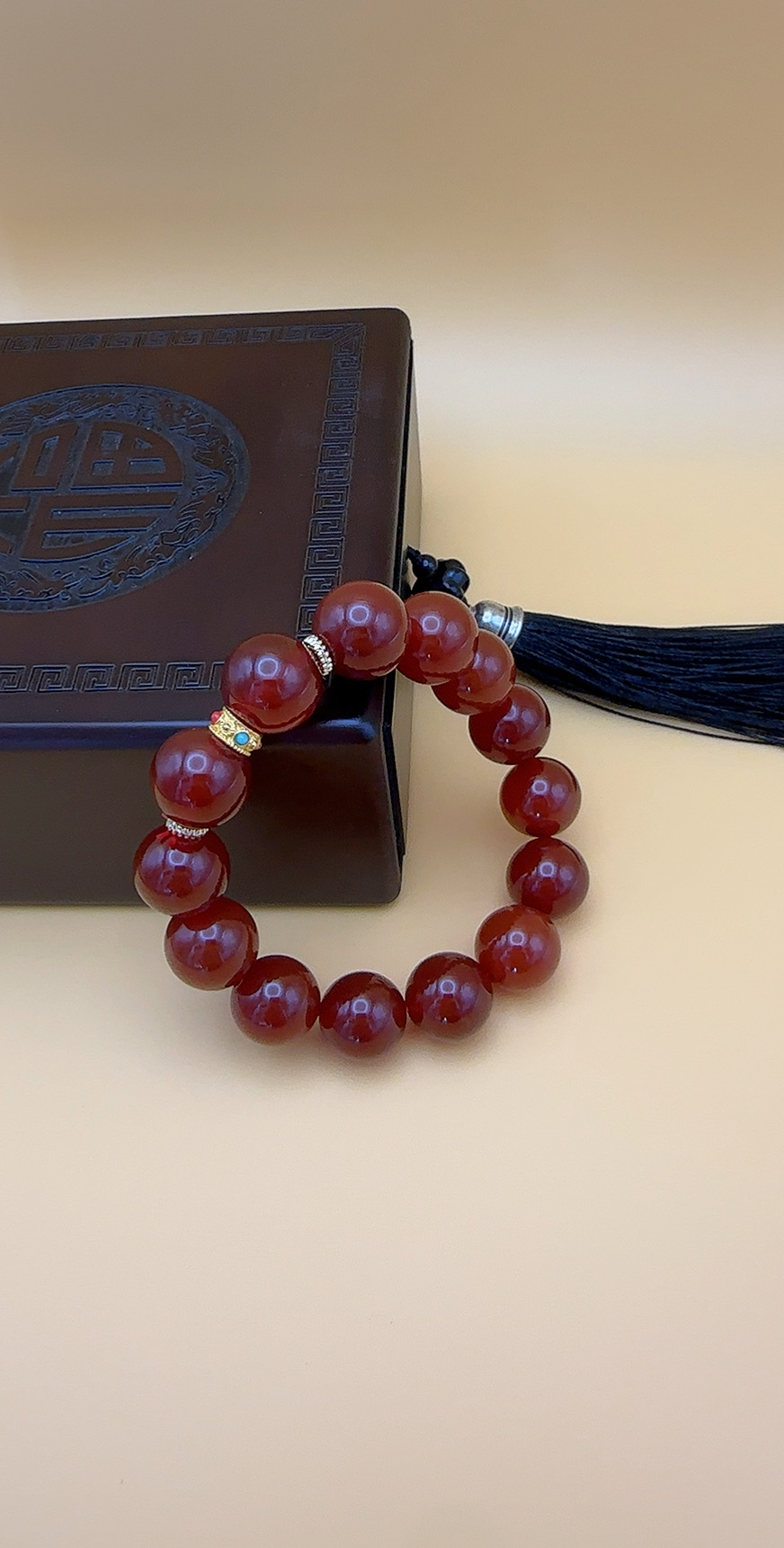  【一诺珠宝】高端柿子红手串