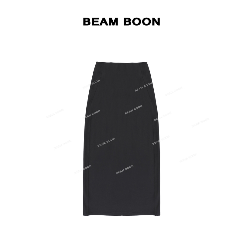 Beam Boon|【香缇卡半裙】轻盈四面高弹0束缚口袋开衩松紧半身裙