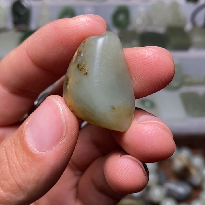 和田玉原石籽玉未镶嵌