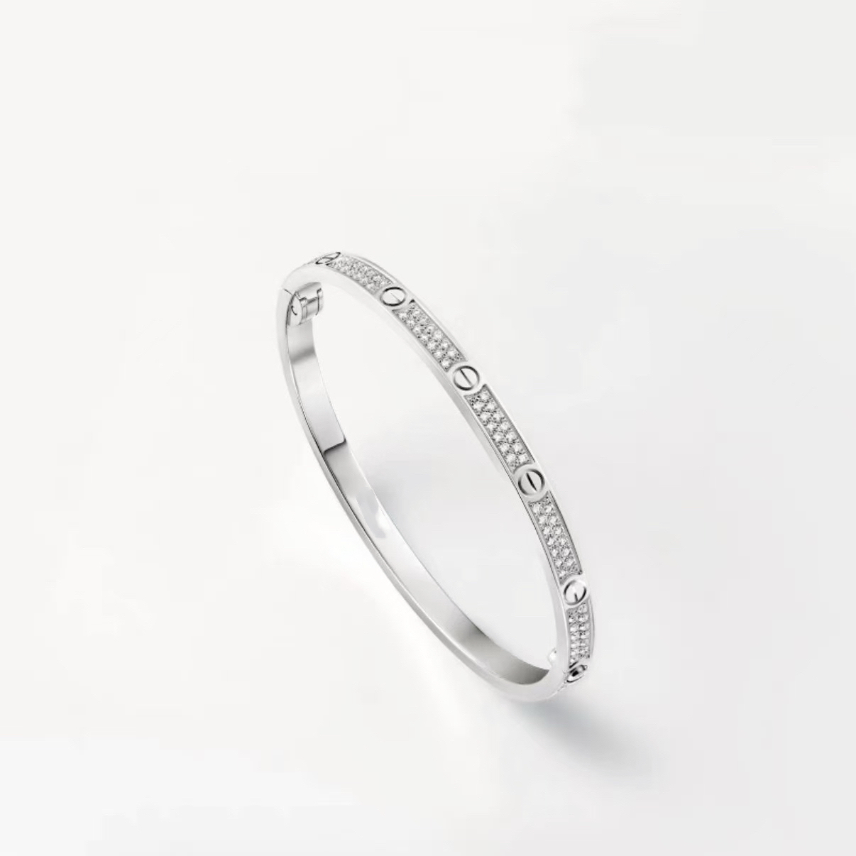 合金合成锆石手镯 高v金3.0重工版满天星窄版手镯简约时尚