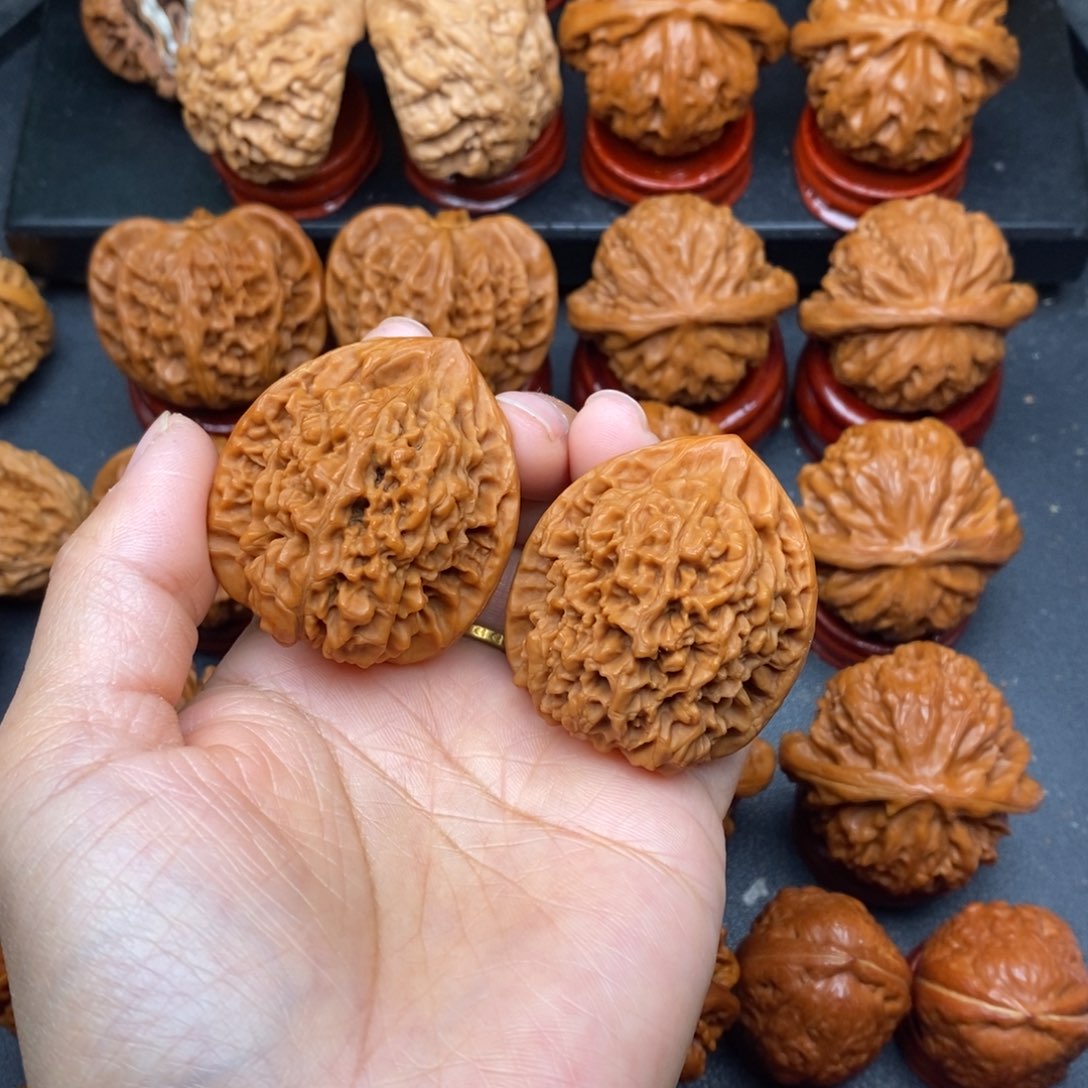 把件文玩核桃39官帽