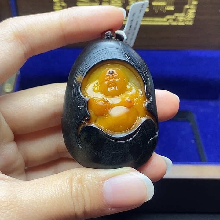 和田玉未镶嵌挂件随*！N